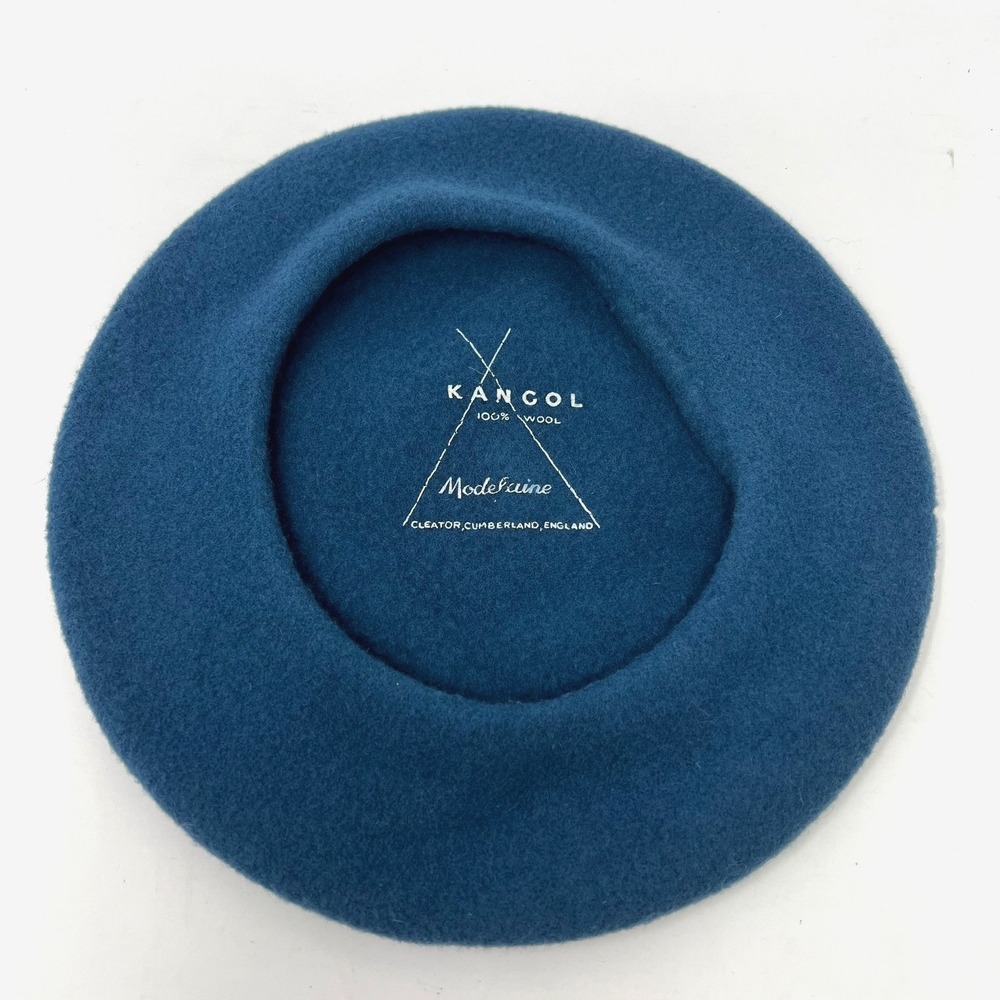 Vintage Kangol Teal Wool Beret Hat Made In Cleator Cumberland England Cap